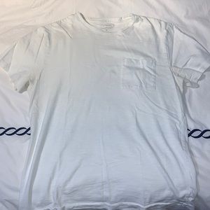 White Pocket T shirt J. Crew